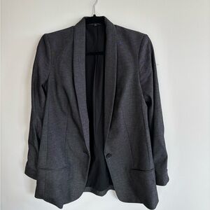 Express Gray MVMNT Clean Front Blazer